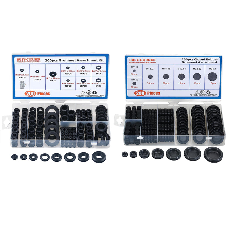 [Australia - AusPower] - BUSY-CORNER Rubber Grommet Assortment for Wire Electrical Appliance 