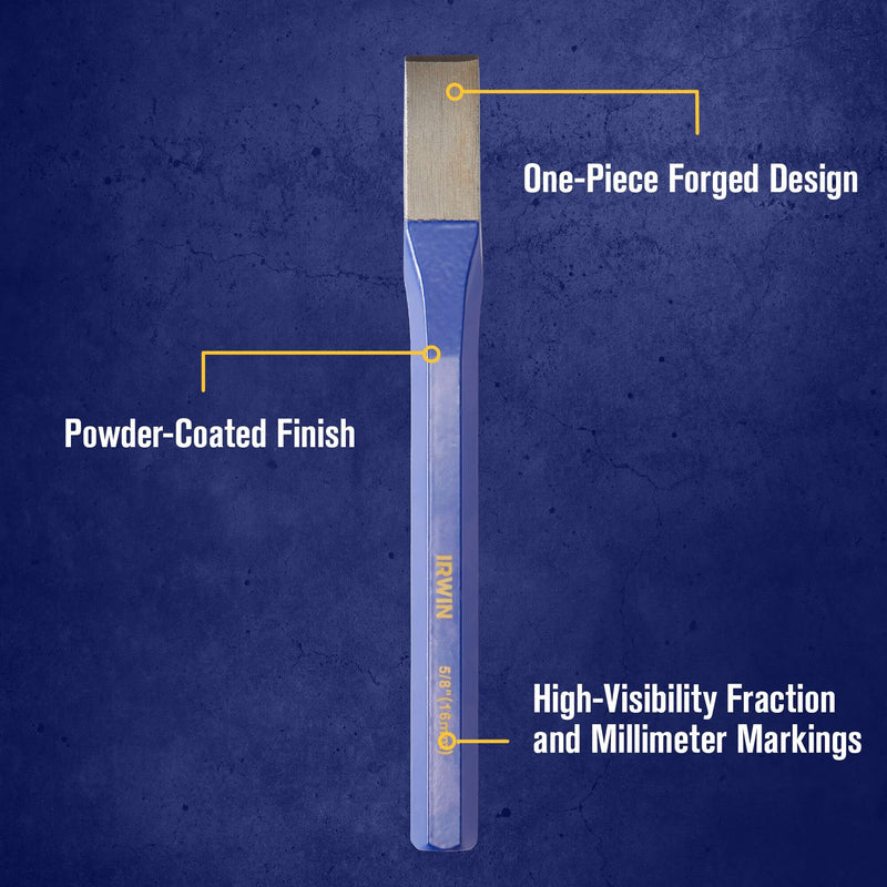 [Australia - AusPower] - IRWIN Chisel Set, Chisel and Punch, 12-Pack with Various Sizes, Tempered for Durability, Great for Woodworking (IRHT82529) Punch and Chisel Set, 12 Pack 