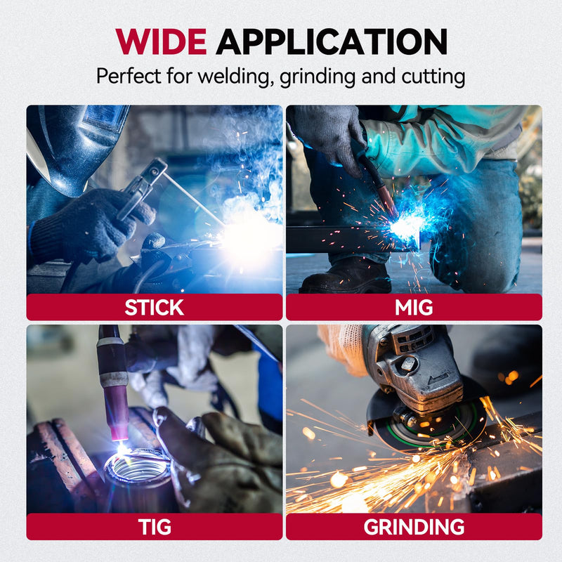 ARCCAPTAIN True Color Auto Darkening Welding Helmet with Upgraded Arc Sensor, 1/1/1/1 Top Optical Clarity Solar Power Welding Hood, 1/25000s Response Time, 4/9-13 for TIG MIG ARC Welding Mask