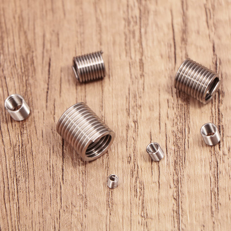 [Australia - AusPower] - Wire Screw Sleeve Thread Repair Inserts Assortment Kit 304 Stainless Steel Metric M3 M4 M5 M6 M8 M10 M12 Wire Thread Inserts Helicoil Thread Repair Kit 210Pcs 