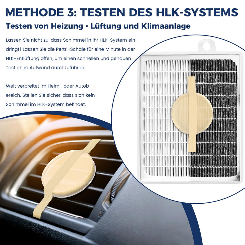 [Australia - AusPower] - Mould Test Kit for Home - Mould Test for 5 Rooms - Mould Quick Test Room Air Kit for Indoor Air Quality - Includes Identification Guide & Instructions 