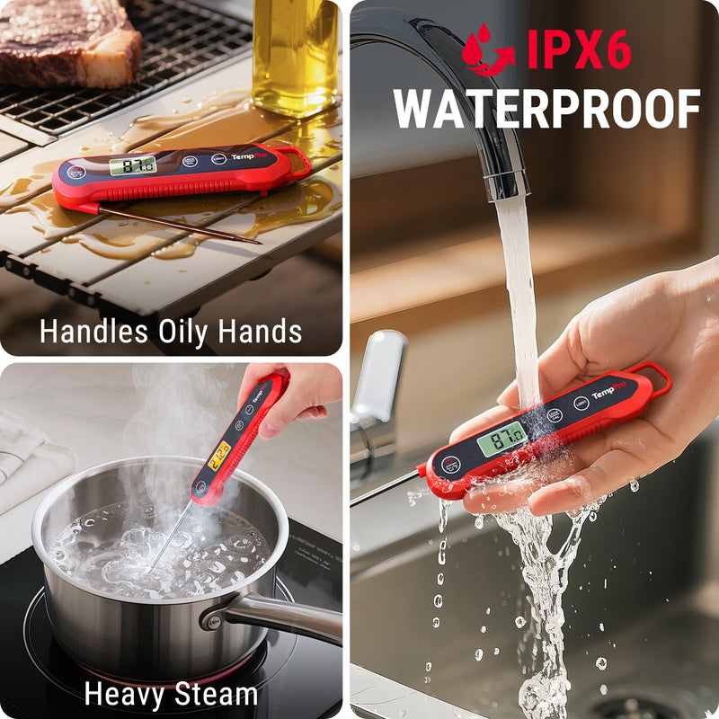 [Australia - AusPower] - 3-in-1 Bundle! Get 1 ThermoPro Temperature Gun, Infrared Thermometer Gun+Instant Read Meat Thermometer Digital 