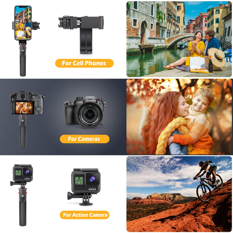 [Australia - AusPower] - Zeadio Smartphone Video Cage Rig, Filmmaking Vlogging Case, Phone Stabilizer Tripod Mount with Wireless Remote Shutter Fits for All iPhone and Android Smartphones 