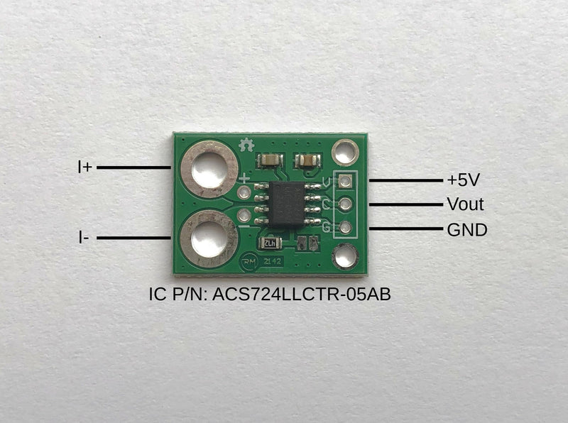 [Australia - AusPower] - ACS724 Current Sensor Module, High-Precision, Isolated Output, 5V Supply, ±5A or ±20A Current Sense (±5A) 