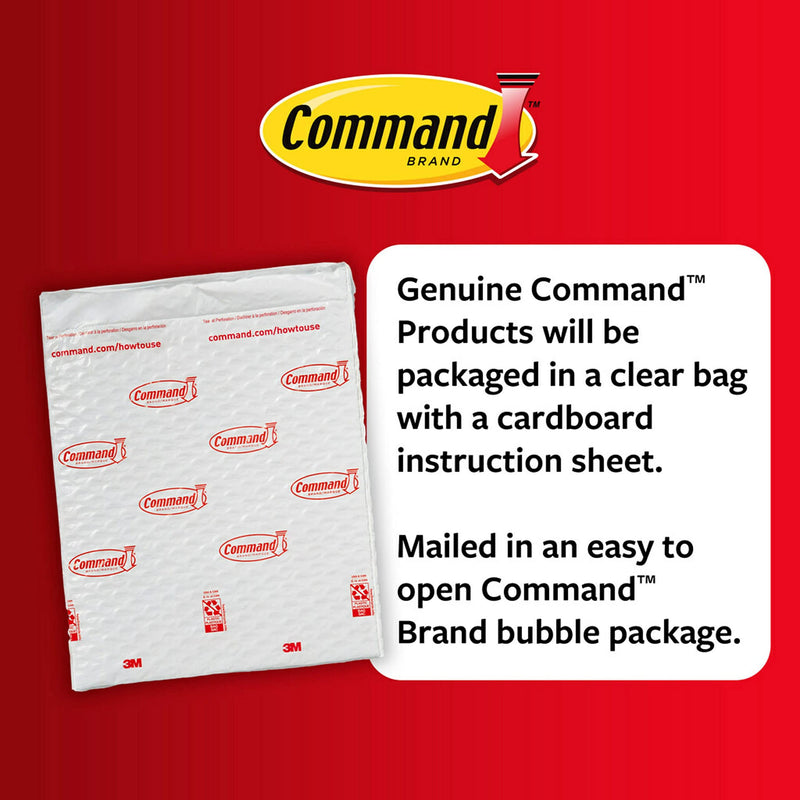 Command Medium Refill Adhesive Strips, Damage Free Hanging Wall Adhesive Strips for Medium Indoor Wall Hooks, No Tools Removable Adhesive Strips for Living Spaces, 36 White Command Strips