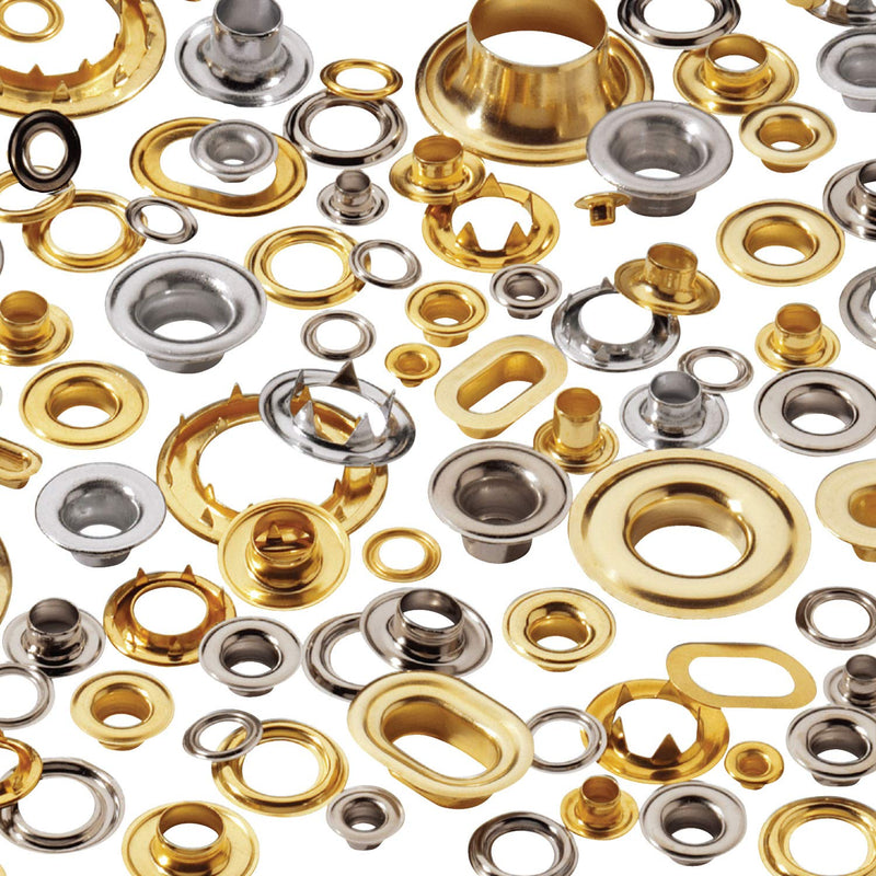 [Australia - AusPower] - Stimpson 2GWSSM100 Marine Grade Stainless Steel Sheet Metal Grommet & Washer Set, Durable & Heavy-Duty, 3/8 Inch Grommet, 100 Sets of Steel Grommets, Stainless Washer for Wiring & Hole Plug Assortment 100 pieces of Each 