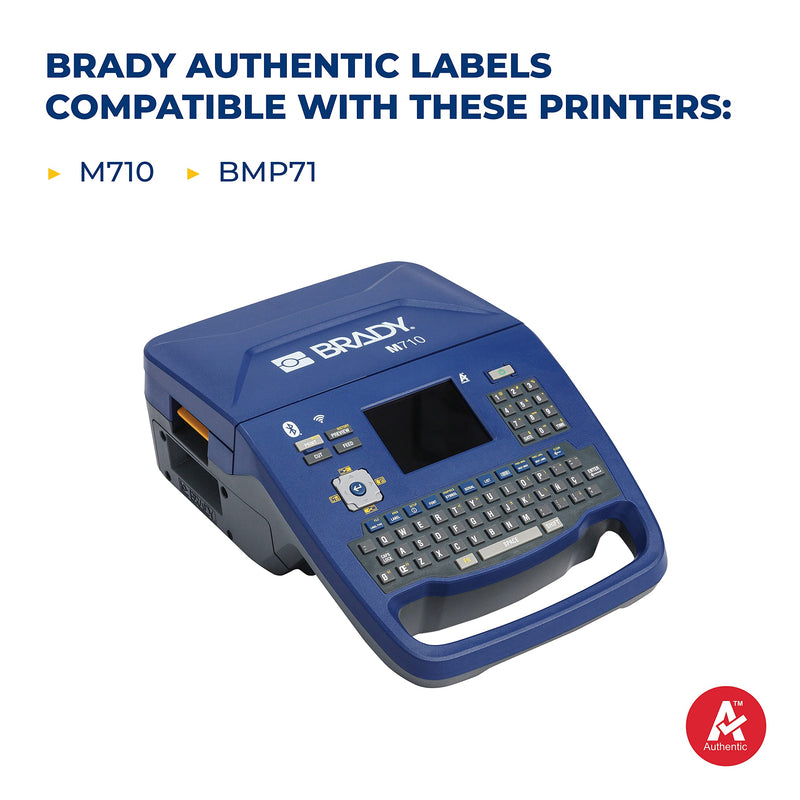 Brady Harsh Environment Multi-Purpose Polyester Labels for M710 and BMP71 Printers - 1" x 1.5". M7-31-423