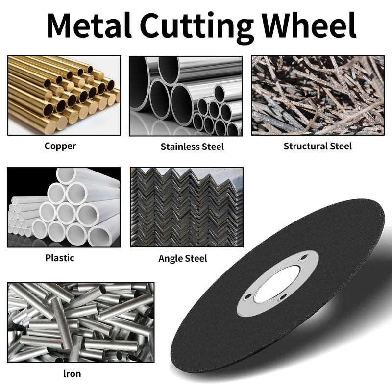 [Australia - AusPower] - 2 Inch Cut Off Wheel with 1/4 Stem Mounting Mandrel for Die Grinder, W3/8" Arbor Hole Cutting Wheel for Metal & Stainless Steel Rotary Tool Drill Attachment Bolt Cutter Discs 2 Inch Cutting Wheel + Mandrel (5+1) 2 Inch Cutting Wheel + Mandrel (5+1) 