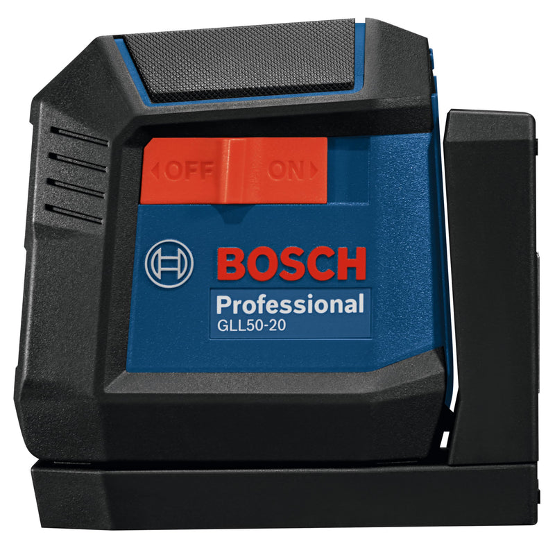 BOSCH GLL50-20 50 Ft Self-Leveling Cross-Line Laser, Includes Integrated Magnetic Mount & 2 AA Batteries 50ft