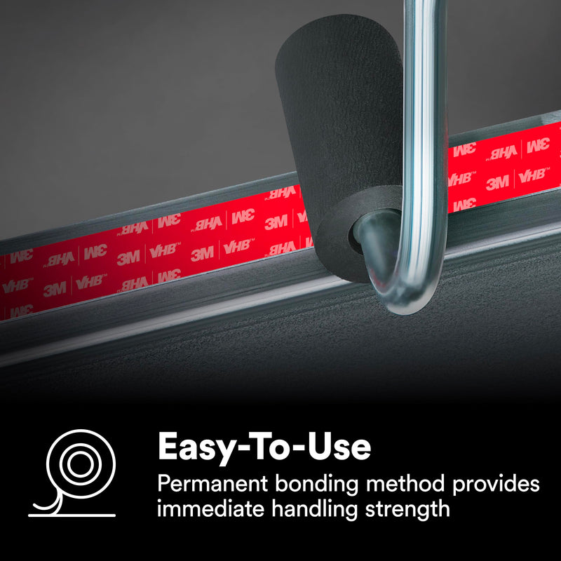 3M VHB Heavy Duty Mounting Tape 4910, Clear, 1 in width x 5 yd length (1 Roll) 0.040 Inches 1 inches 5 Yards