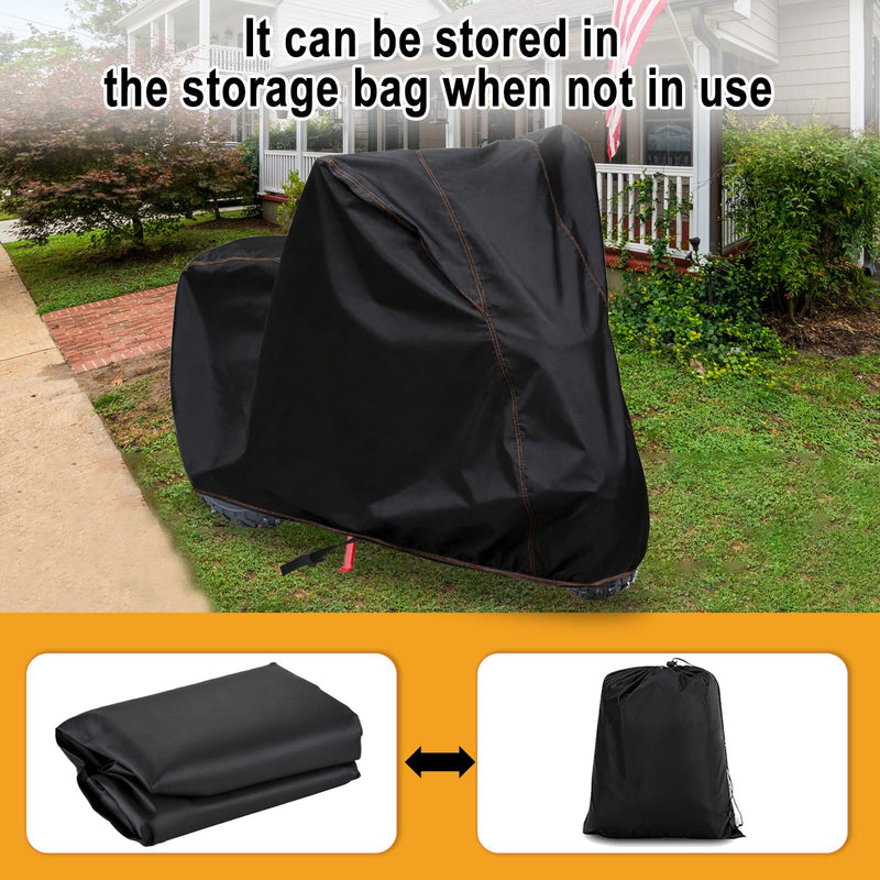 Chikia Mini Bike Cover Outdoor,Minibike Cover Waterproof,Compatible with Coleman CT200U CT200U-EX BT200X RT200 B200R B200RSV Massimo Baja Trail Master Accessories,Protection,Dustproof