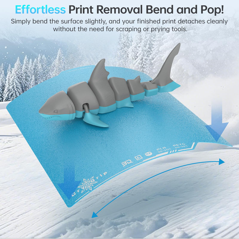 [Australia - AusPower] - BIQU Cryogrip Pro Frostbite Panda Build Plate 257x257MM for Bambu-Lab P1P, P1S, P2S, X1C, X2D, X1E, A1 3D Printers Frostbite(P1P/P1S/P2S/X1C/X2D/X1E/A1) 
