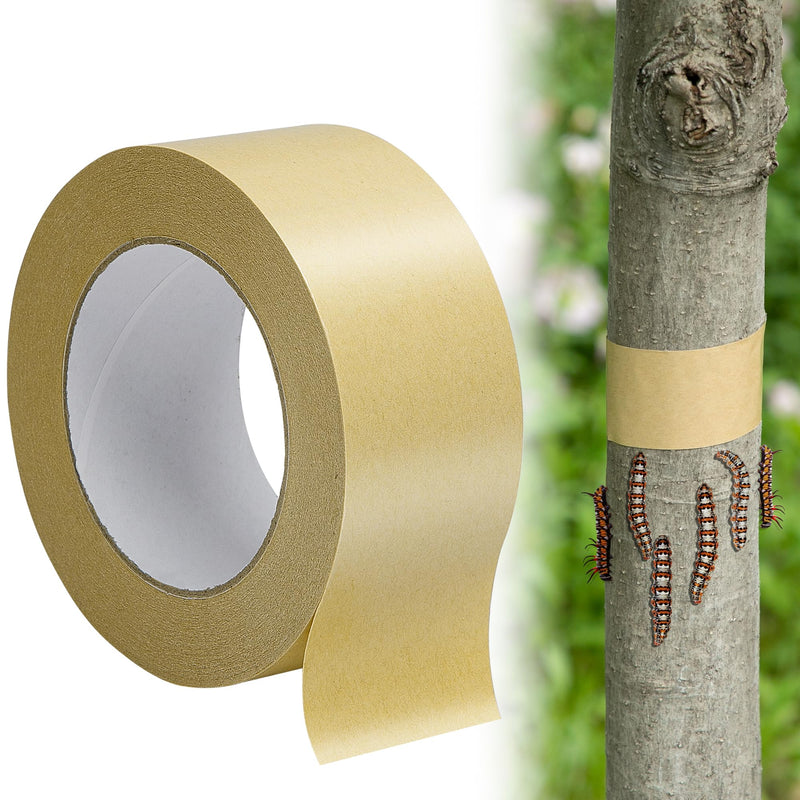 DECOHS 165 Ft x 2 Inch Tree Insect Barrier Tape, Cicada Tree Wrap Protection Tape, Adhesive Crawling Insect Tree Tape for Protecting Fruit Trees Plants Outdoor Lawn Garden