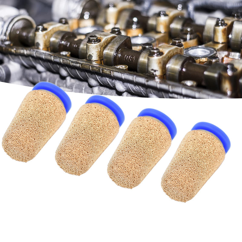 [Australia - AusPower] - 4 pieces PSF-4 pneumatic silencer, noise absorber, copper, pneumatic compressed air silencer for cylinders, solenoid valves, crankcase, transmission, fuel tanks, pneumatic tools 