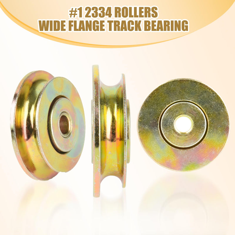 [Australia - AusPower] - Upgrade Cut-Off Flange Track Bearings Kit, 12334 Rollers, 12364 Screws, 10094 Lock Nuts, Replacement and Guaranteed Fit for Tapco Pro & Max - Durable Stainless Steel, Easy Installation (4) 4 
