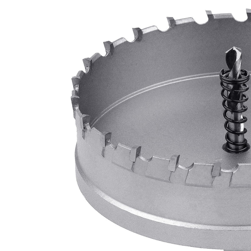 115mm (4.5 inch) Metal Steel Hole Saw, Stainless Steel Drill Bits with 2 Drill Bits, Hole Cutter for Stainless Steel,Thick Metal,Iron and Wood (115mm (4.5 inch)) 115mm ( 4.5 inch )