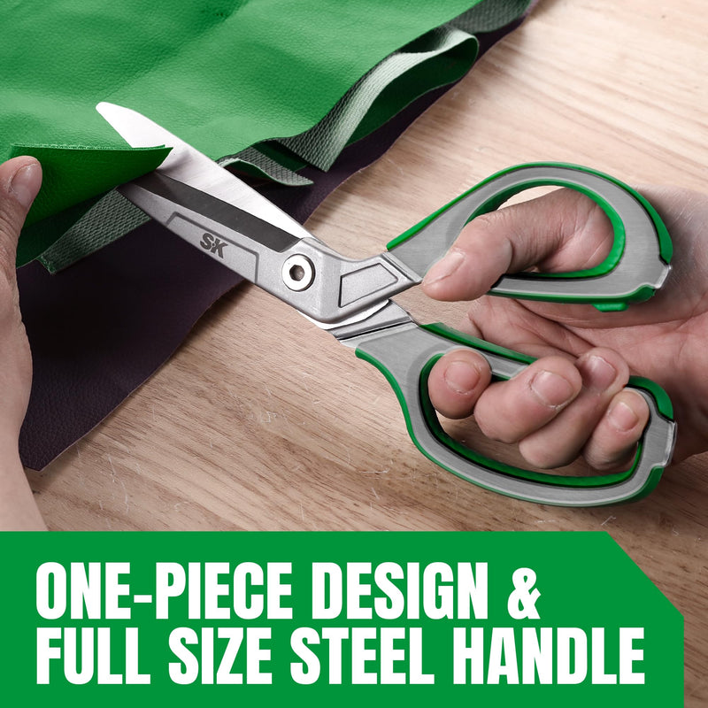 [Australia - AusPower] - SK 10" Heavy Duty Scissors, All Purpose Shears, Premium CR-V Steel Construction, One Piece Drop Forged Blades, Ergonomic Handle for Comfortable Grip 10 Inch 