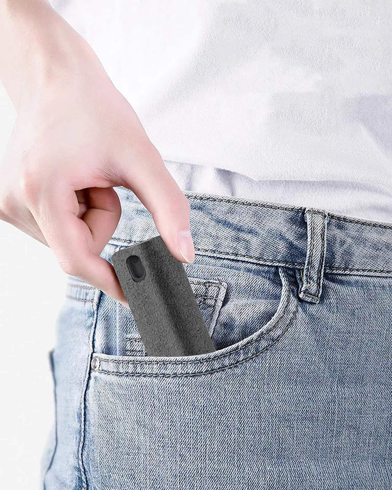 [Australia - AusPower] - YTT Touchscreen Mist Cleaner, Screen Cleaner, for All Phones, Laptop and Tablet Screens,Two in One Spray and Microfiber Cloth (Grey) Grey 