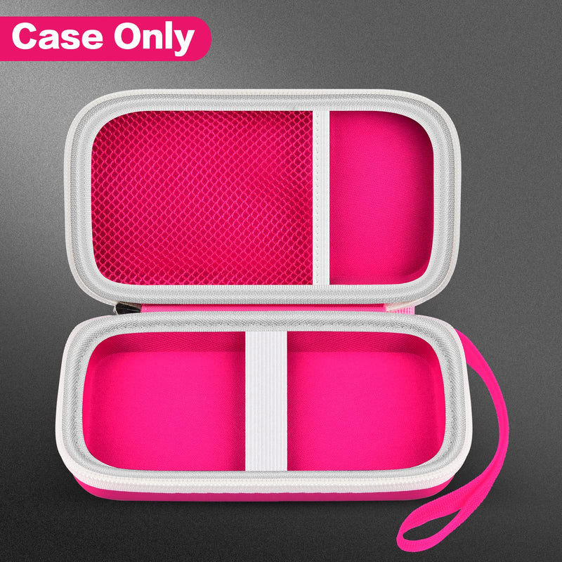 [Australia - AusPower] - Case Only Compatible with Texas Instruments TI-30XIIS Scientific Calculator, Travel Office Calculators Storage Holder Bag with Extra Mesh Pocket for Pens, USB Cables and Accessories - Red Rose Red 