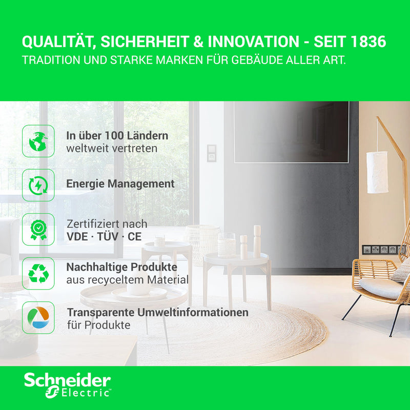 Schneider A9Z21440 Residual Current Circuit Breaker IID, 4P, 40 A 30 mA Type A | 40 A, 30 mA, type A, ground fault protection time undelayed 40 Amps