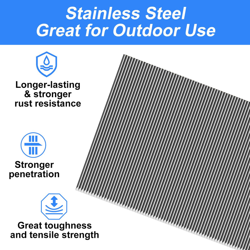23 Gauge Stainless Steel Pinner Nails (5/8",3/4",1",1-3/8") assorted 4 sizes' Headless Pin Nails for 23 GA Pneumatic or Electric Pin nailer or pin nail gun,Project Pack (16000), SCPN3377 16000