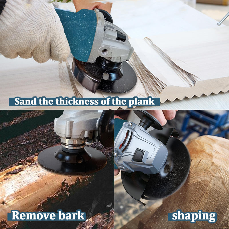 [Australia - AusPower] - OBA Wood Grinding Disc for Angle Grinder 125 mm, Pack of 3 Wood Grinding, Tree Stump Removal, Milling Disc for Grinding, Carving Shapes, Automatic Cooling Hole Set of 3, 125 mm 