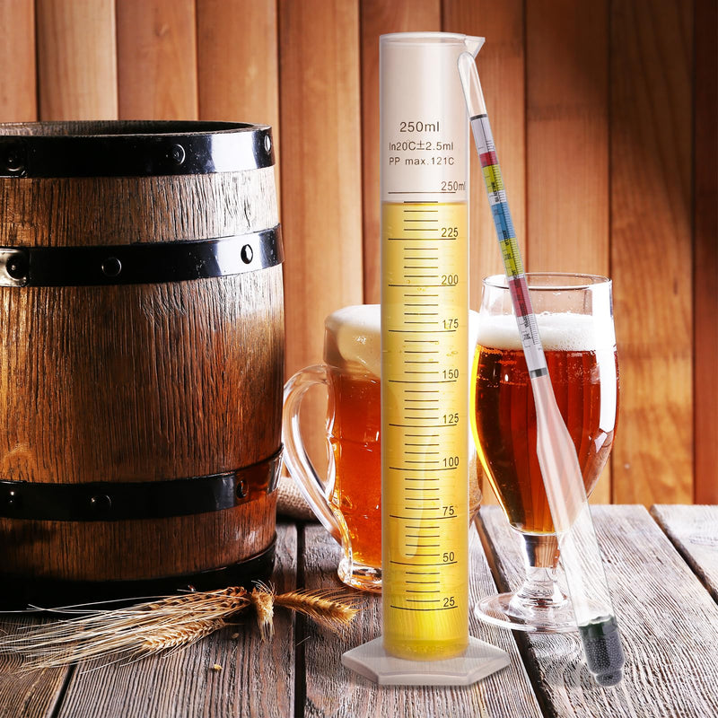 [Australia - AusPower] - Hydrometer Mead Wine Beer Brewing Ale Making Kombucha Kit,Alcohol Tester Accessories Moonshine Still Kit Complete for Home Test Equipment-Specific Gravity Abv Tester 