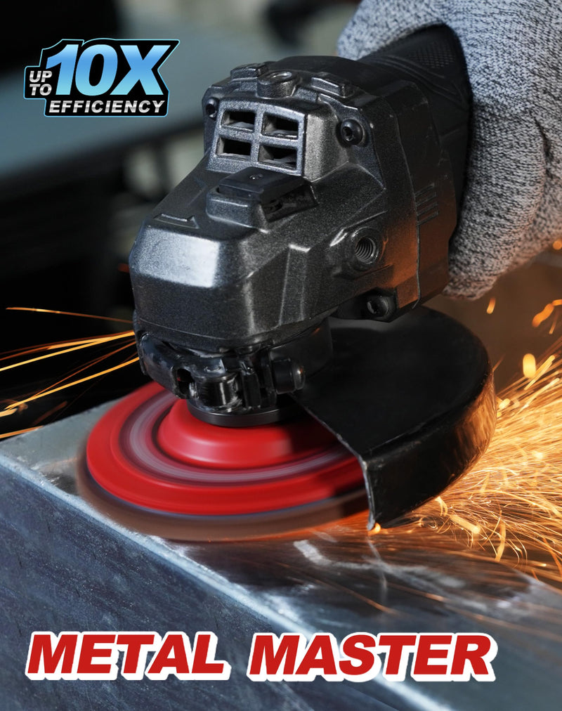 [Australia - AusPower] - EZARC Flap Discs 40 Grit, 4-1/2" x 7/8" Ceramic Grain Flap Sanding Disc, Type 27 Heavy Duty Abrasive Trimmable Grinding Wheel Finishing for Stainless Steel, Sheet Metal (5 Pack) 5.0 