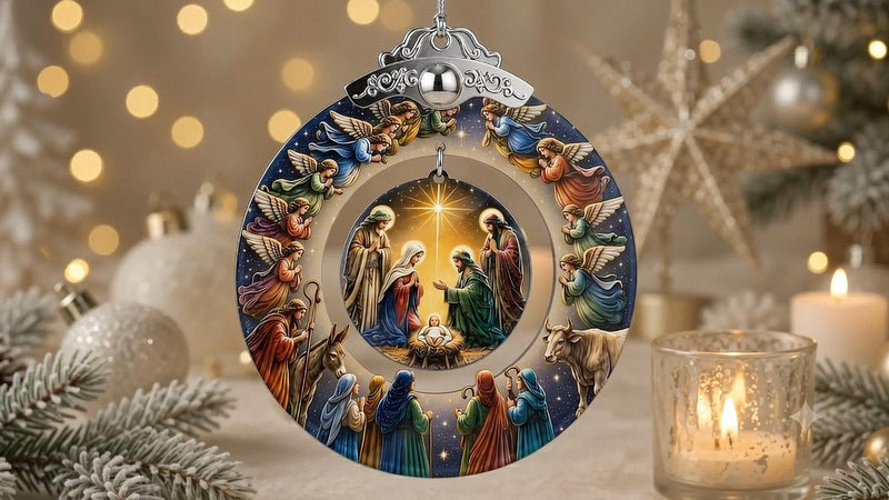 Nativity Christmas Ornament 2026, Christian Gifts for Women