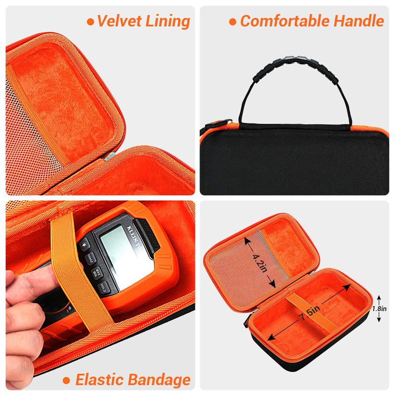 [Australia - AusPower] - Hard Carrying Storage Case for Klein Tools MM400/ MM325/ MM450/ MM300/ MM200/ ET140/ MM720/ 69355/ 69149P Multimeter, Dust-Proof, Sturdy, Durable, Smooth Zipper, Digital Electrical Tester Bag 