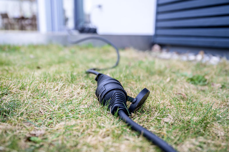 Brennenstuhl Quality Rubber Extension Cable 5 m | For short-term outdoor use, IP44, black