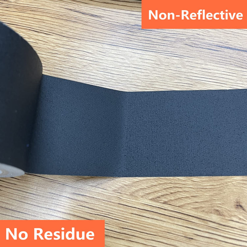 [Australia - AusPower] - COSIMIXO 2-Pack Black Gaffers Tape 30 Yards x 2 Inch - Waterproof, No Residue, Non-Reflective, Easy Tear, Matte Gaffer Stage Tape - Gaff Cloth Tape for Photography, Filming Backdrop 