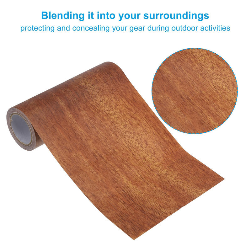 PATIKIL Wood Grain Repair Tape 6" x15ft, Self Adhesive Realistic Textured Repair Tape Patch for Floor Door Table Cabinets Desk,Mahogany 6"x15ft Mahogany