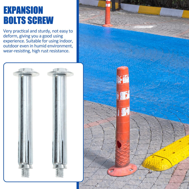 [Australia - AusPower] - VILLCASE Speeds Bumps Screws, Ground Screws Stainless Steel Bolts Expansion Screw Bolts Fastener Bolt Spikes Anchors for Asphalt Speeds Bumps Expansion Screws Feet 10pcs 