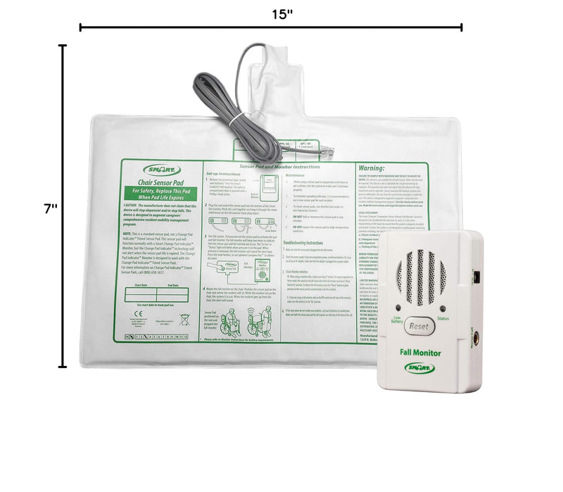 [Australia - AusPower] - Smart Caregiver Fall Prevention Monitor and Weight Sensing Chair Pad - Alerts Caregiver When They Get Up from Chair - Chair Exit Alert for Elderly - 1 Year Warranty 