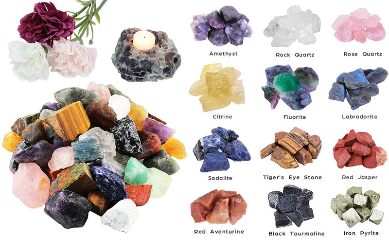 rockcloud 1 lb Natural Crystals Raw Stones for Home Decoration Deep Blue Lapis Lazuli