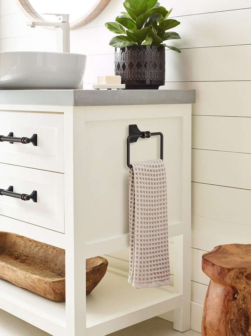 [Australia - AusPower] - Amerock | Cabinet Pull | Oil Rubbed Bronze | 5-1/16 inch (128 mm) Center to Center | Davenport | 1 Pack | Drawer Pull | Drawer Handle | Cabinet Hardware 5-1/16 inch (128mm) Center-to-Center 
