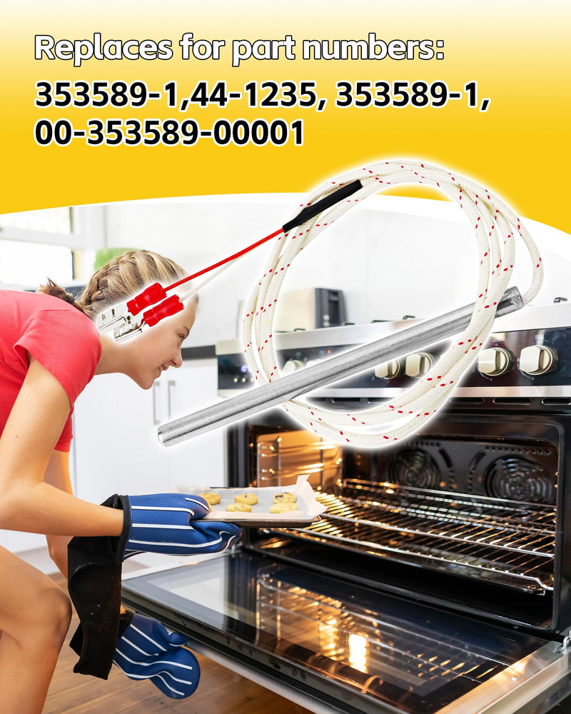 [Australia - AusPower] - Commercial Oven Temperature Sensor Probe Replace for 353589-1 00-353589-00001, Replacement Temperature Probe Compatible with Vulcan Hart Models 
