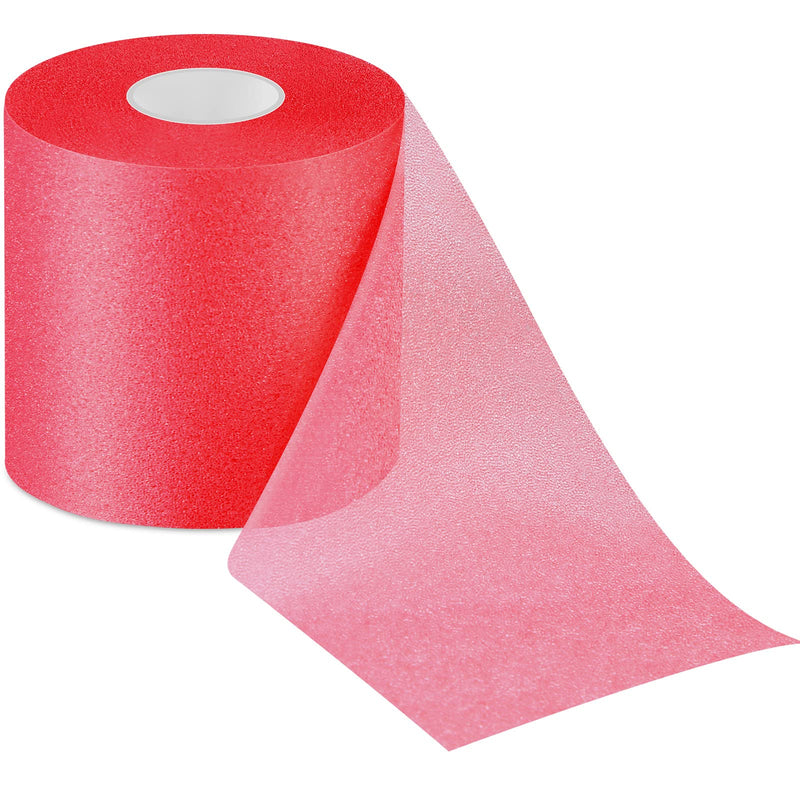 Nuanchu 30 Yards Pre-wrap Athletic Tape Pre Wrap Athletic Foam Underwrap Tape Foam Underwrap Bandage for Hair Soccer Sports Wrists Elbows Knees Ankles 2.76 Inches(Red) Red