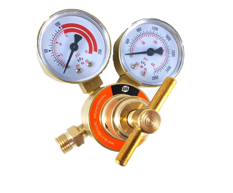 SÜA - Propane Regulator Welding Gas Gauges - CGA-510 - Rear Connector - LDB series - Check all the pictures and read the full description of this product to make sure it fits your tanks and hoses.