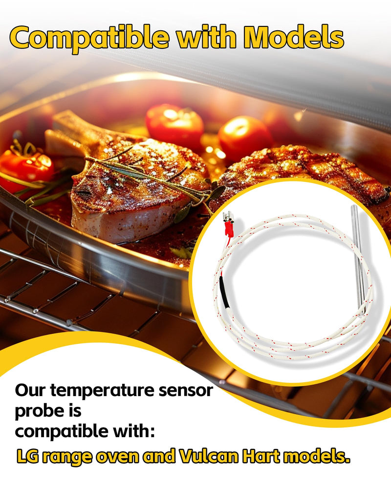 [Australia - AusPower] - Commercial Oven Temperature Sensor Probe Replace for 353589-1 00-353589-00001, Replacement Temperature Probe Compatible with Vulcan Hart Models 