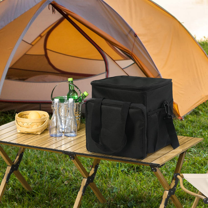 Porch Shield Portable Power Station Carrying Storage Bag for Jackery Solar Generator Explorer 500 Power Station Bag-Black Fit 500W