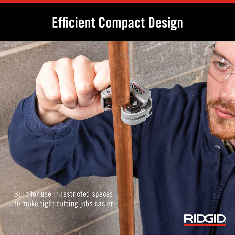 [Australia - AusPower] - RIDGID 86127 Model 118 Close Quarters AUTOFEED 1/4" to 1-1/8" Copper, Aluminum, Brass, and Plastic Tubing Cutter 
