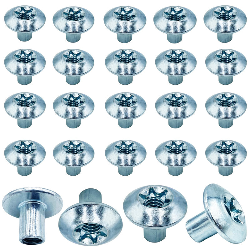 [Australia - AusPower] - Domed Head Nut Torx Barrel 5/16" Thread Cargo Trailer Door Latch - Cargo Trailer Door Hardware (24 Pack) 24 pack 