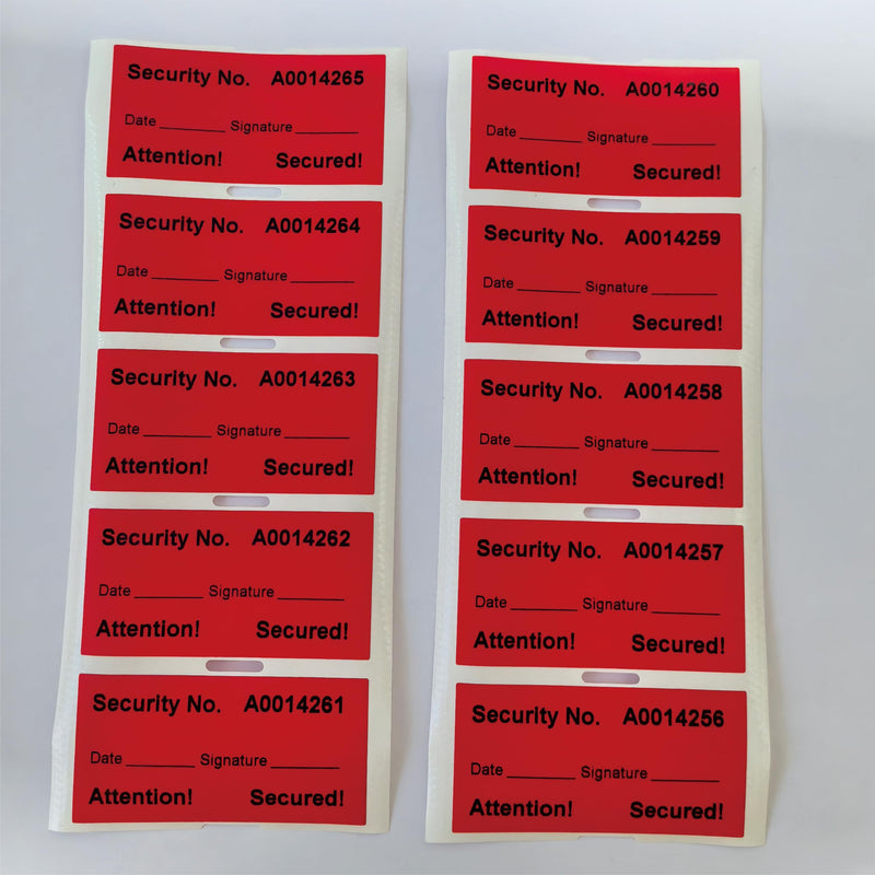 100PCS 60 * 30mm Void Stickers Non Transfer Tamper Proof Security Warranty Void Stickers/Labels/Seals for Various Packaging Anti-Counterfeit Seals/One-Time Use Sealing Sticker (Total Transfer) Total Transfer Tamper Sticker