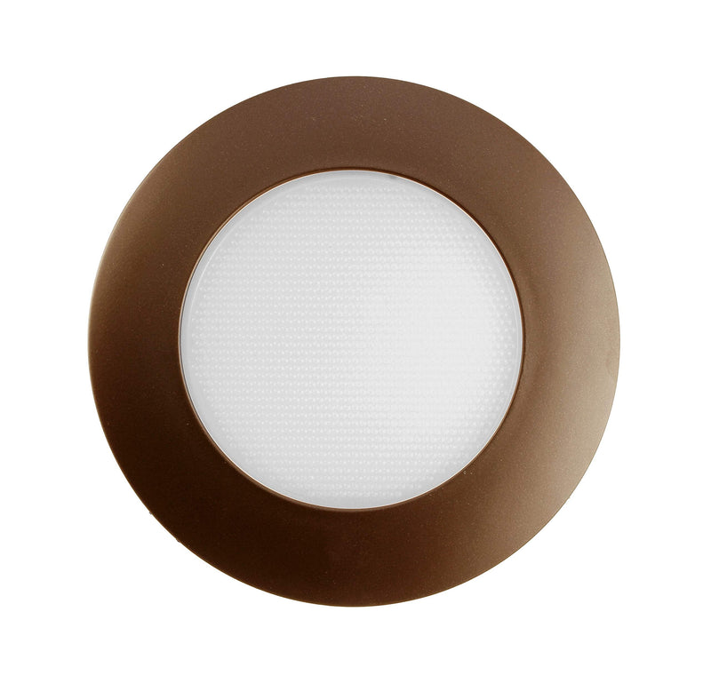 NICOR Lighting 6 inch Oil-Rubbed Bronze Recessed Shower Trim with Albalite Lens (17505OB) 6 Inch (Albalite Lens)