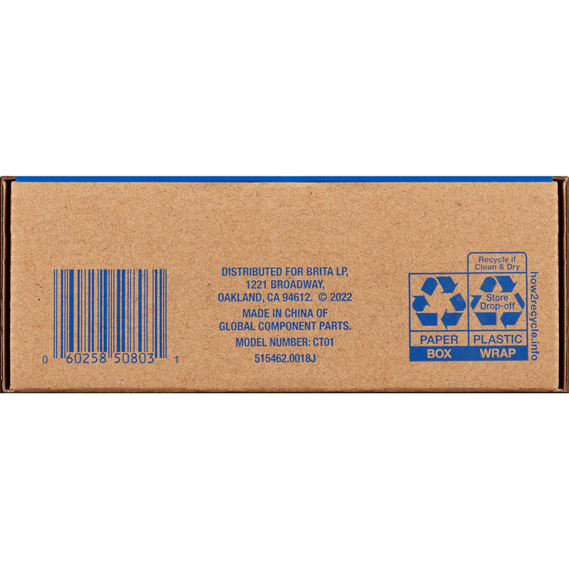 [Australia - AusPower] - Brita Hub Replacement Water Filter, BPA-Free, Replaces 900 Plastic Water Bottles, Lasts Six Months or 120 Gallons, Includes 1 Filter, Kitchen Essential, White Hub Filter 
