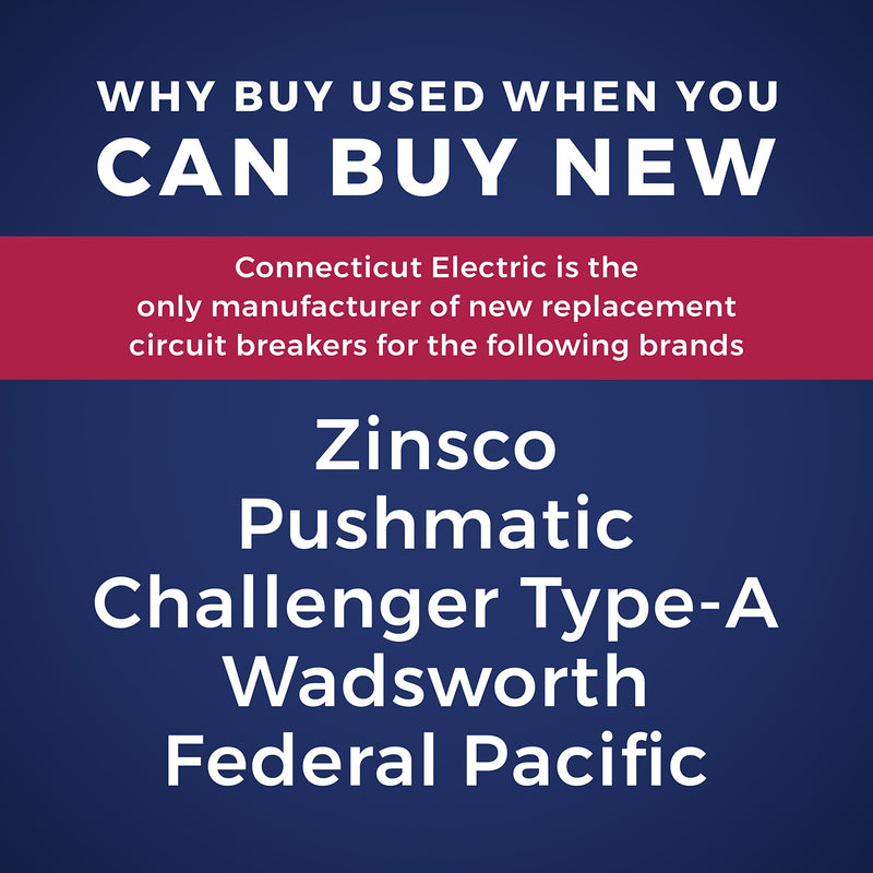 [Australia - AusPower] - Connecticut Electric UBIZ0220-New Zinsco RC3820 Replacement Two Pole 20 Amp Thin Series Circuit Breaker 