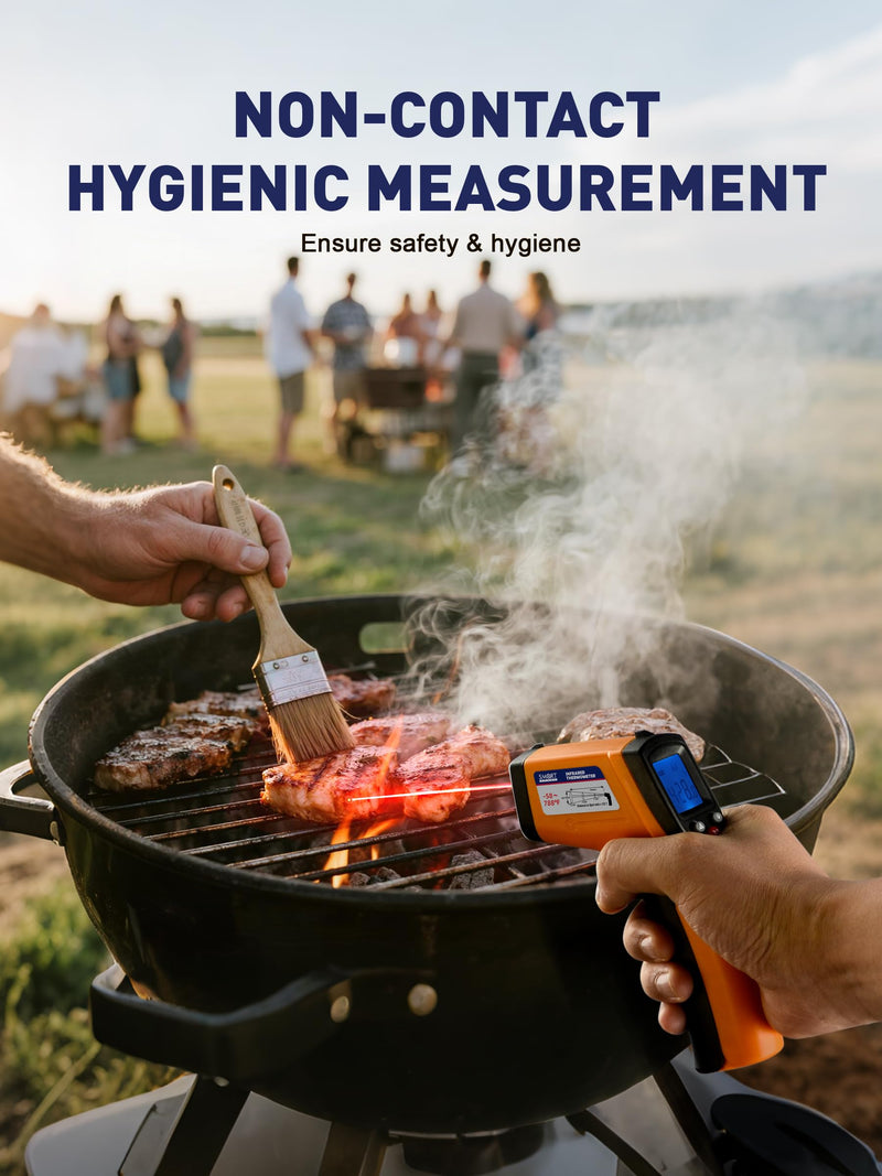 [Australia - AusPower] - SMART JERRY - Infrared Thermometer Gun | Non-Contact Digital Temperature Gun with -58°F to 788°F Range for Cooking, HVAC | Industrial & Home Use | Instant-Read with Backlit Display 