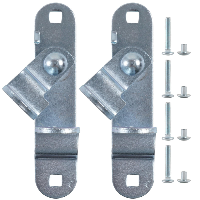[Australia - AusPower] - GDW Cargo Trailer Door Latch Hasp Keeper for Ramp Padlock Race Bar Lock Handle Enclosed Car Hauler (?Trailer Door Hasp 2pack +Screws 4+Nuts 4) 